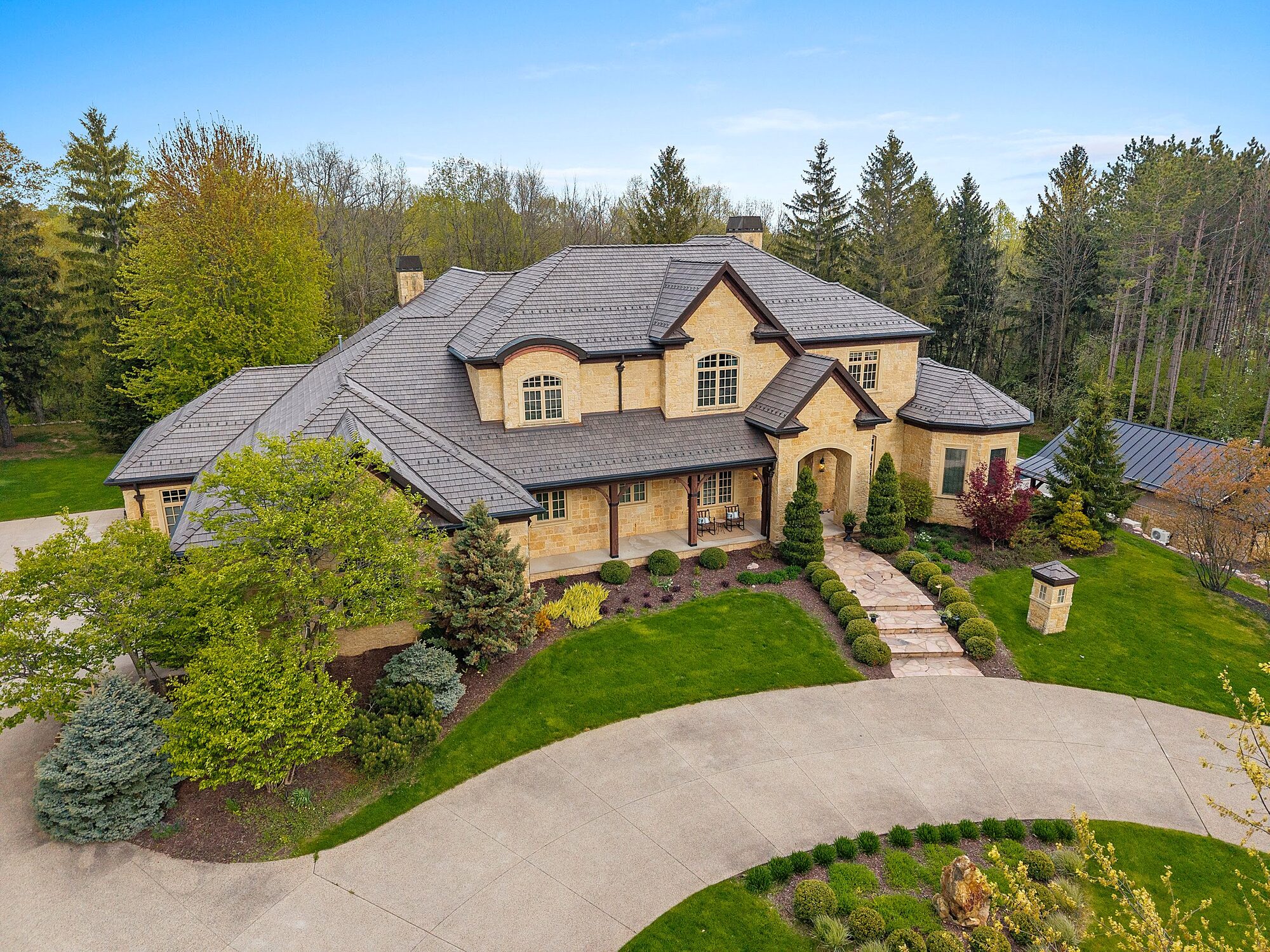 Aerial view of estate